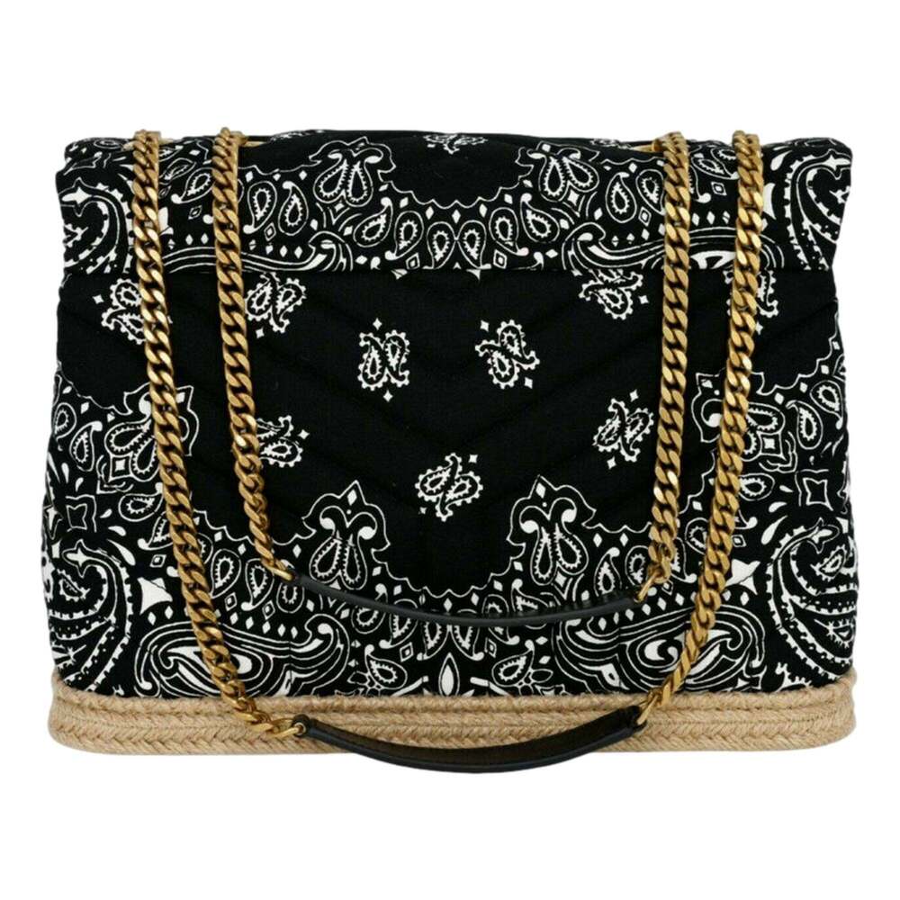Saint Laurent Loulou Black Paisley Quilted Cross Body - Picture 6 of 8